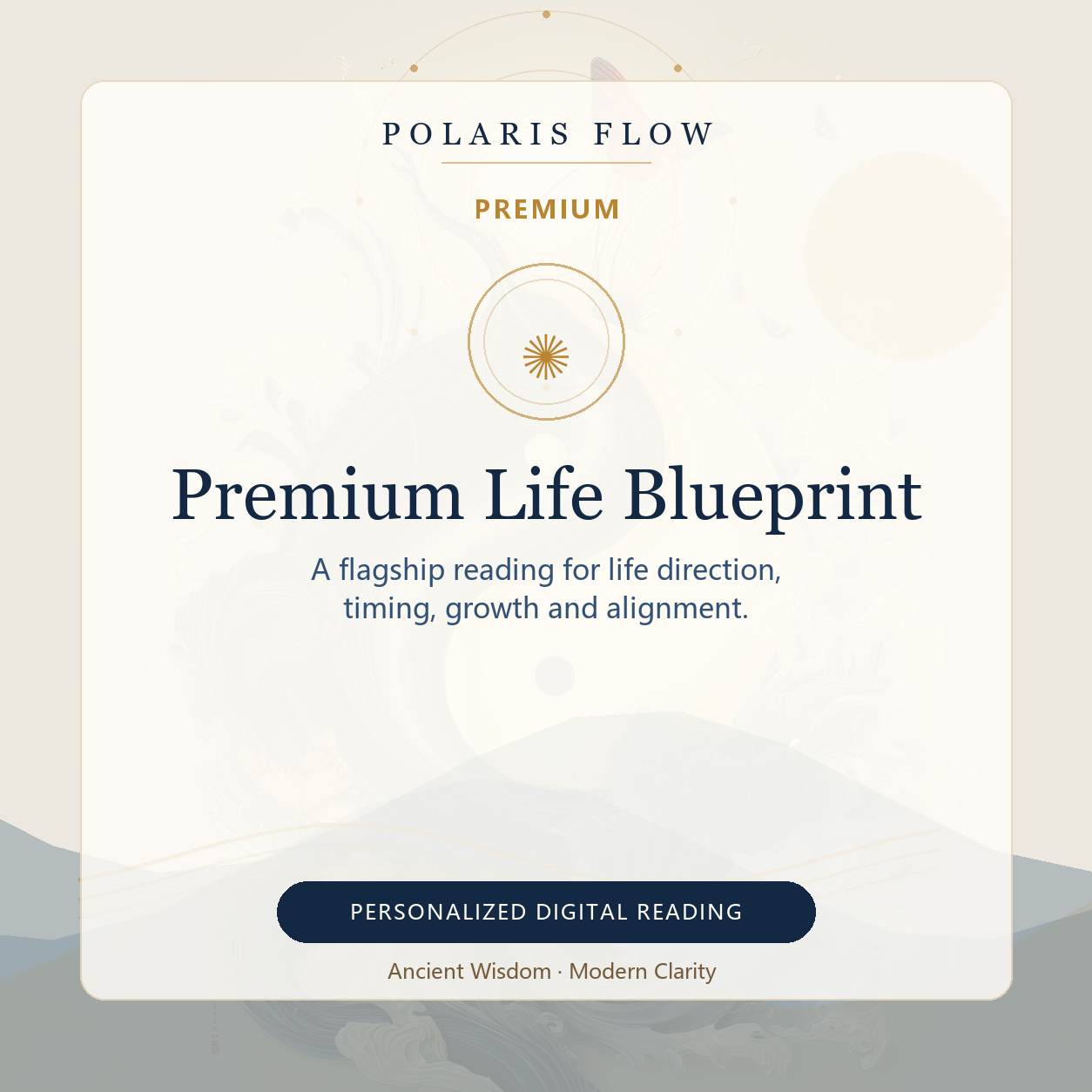 Premium BaZi life blueprint digital report cover