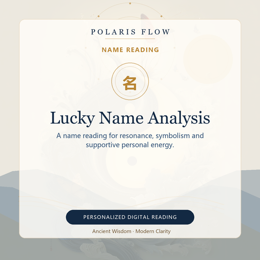 Name meaning and Five Elements analysis report cover