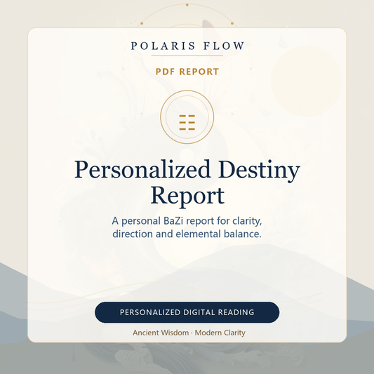 Personalized BaZi destiny digital report cover